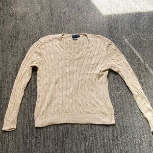 Polo by Ralph Lauren Tan Cable Knit Sweater